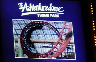 Affiche de pub pour l'Adventuredome